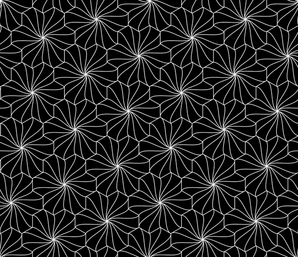 Vektör modern sorunsuz geometri deseni çiçekler