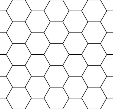 Vector modern seamless geometry pattern hexagon, black and white abstract geometric background, trendy print, monochrome retro texture, hipster fashion design