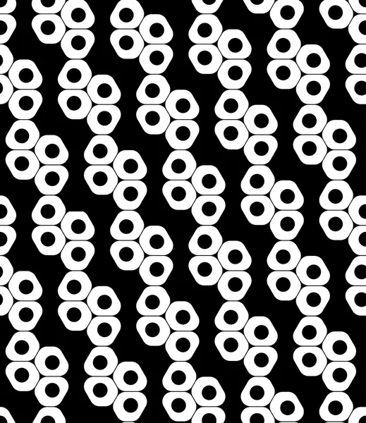 Padrão de geometria sem costura moderna vetorial dna, fundo geométrico abstrato preto e branco, impressão na moda, textura retro monocromática, design de moda hipster —  Vetores de Stock