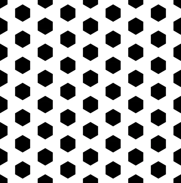 Vector moderno patrón de geometría inconsútil hexágono, fondo geométrico abstracto en blanco y negro, impresión de moda, textura retro monocromática, diseño de moda hipster — Archivo Imágenes Vectoriales