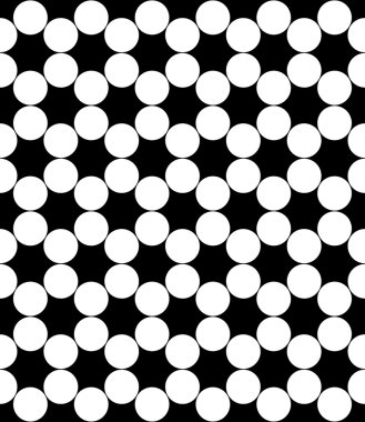 Vektör modern sorunsuz geometri desen daireler, siyah ve beyaz soyut geometrik arka plan, modaya uygun yazıcı, tek renkli retro doku, hippi moda tasarımı