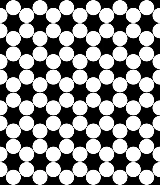 Vector modernos círculos de geometría sin costura patrón, fondo geométrico abstracto en blanco y negro, impresión de moda, monocromo textura retro, diseño de moda hipster — Vector de stock