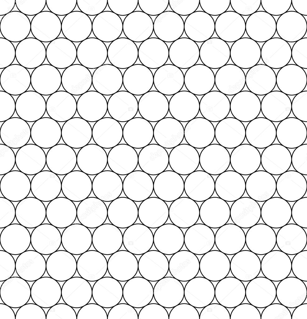 Vector modern seamless geometry pattern circles, black and white abstract geometric background, trendy print, monochrome retro texture, hipster fashion design