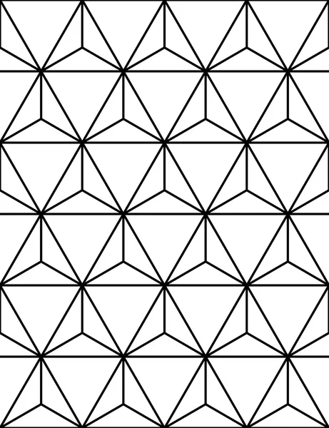 Vektor moderne nahtlose heilige Geometrie Muster, schwarz-weiß abstrakten geometrischen Hintergrund, trendigen Druck, monochrome Retro-Textur, Hipster-Mode-Design — Stockvektor