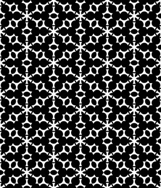 Vector modern seamless geometry christmas pattern snowflakes, black and white abstract geometric background, trendy print, monochrome retro texture, hipster fashion design