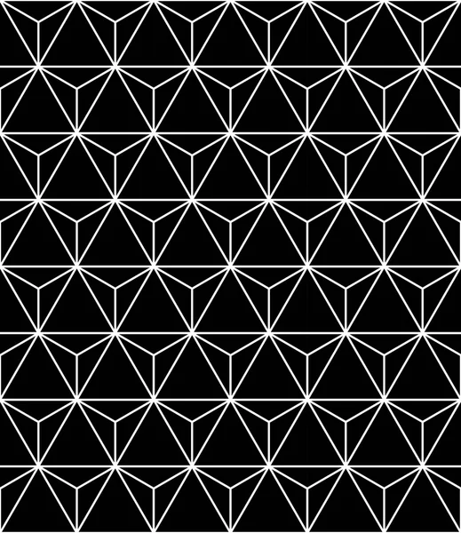 Vektor moderne nahtlose heilige Geometrie Muster, schwarz-weiß abstrakten geometrischen Hintergrund, trendigen Druck, monochrome Retro-Textur, Hipster-Mode-Design — Stockvektor