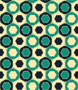 Vector modern seamless colorful geometry pattern, hexagon, color blue abstract geometric background, trendy multicolored print, retro texture, hipster fashion design
