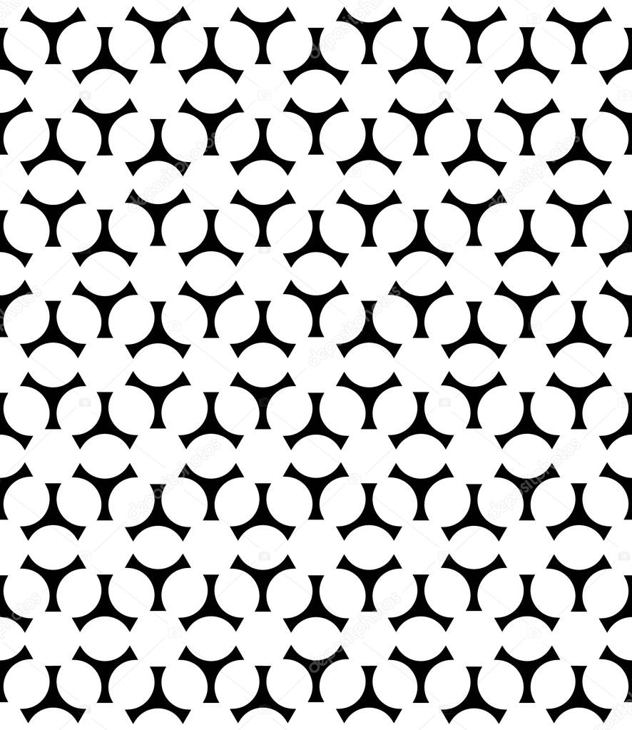 Vector modern seamless geometry christmas pattern snowflakes black and white abstract geometric background trendy print monochrome retro texture