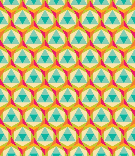 Vektor moderne nahtlose bunte Geometrie-Muster Dreieck-Polygon, Farbe abstrakten geometrischen Hintergrund, trendige mehrfarbigen Druck, Retro-Textur, Hipster-Mode-Design — Stockvektor