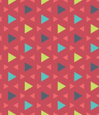 Vector modern seamless colorful geometry pattern triangle polygon, color red blue green abstract geometric background, trendy multicolored print, retro texture, hipster fashion design