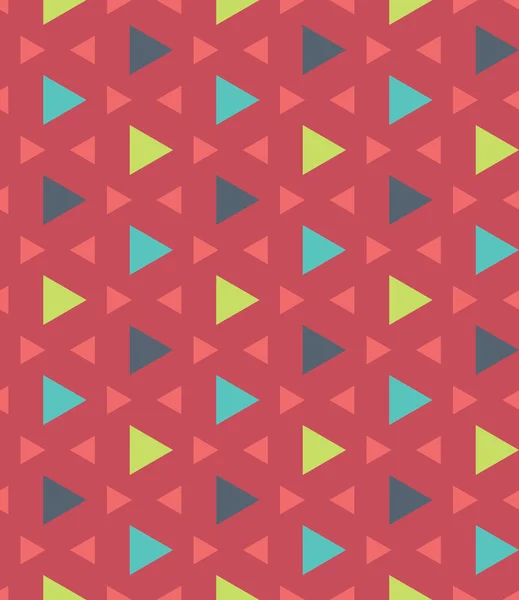 Vector modern seamless colorful geometry pattern triangle polygon, color red blue green abstract geometric background, trendy multicolored print, retro texture, hipster fashion design — Διανυσματικό Αρχείο