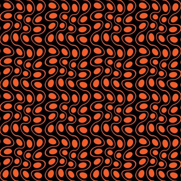 Векторная современная бесшовная красочная геометрия Хэллоуин узор, цвет черный оранжевый абстрактный геометрический фон, модный разноцветный принт, ретро текстура, хипстерский дизайн моды — стоковый вектор