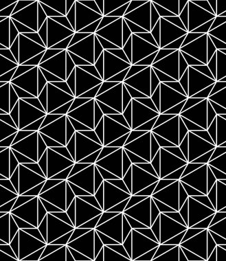 Vektör modern sorunsuz kutsal geometri model, siyah ve beyaz soyut geometrik arka plan, modaya uygun yazıcı, tek renkli retro doku, hippi moda tasarımı