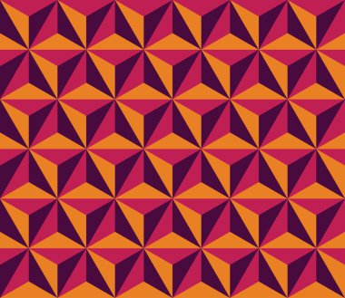 Vector modern seamless colorful geometry triangol hexagon pattern, color abstract geometric background, trendy multicolored print, retro texture, hipster fashion design