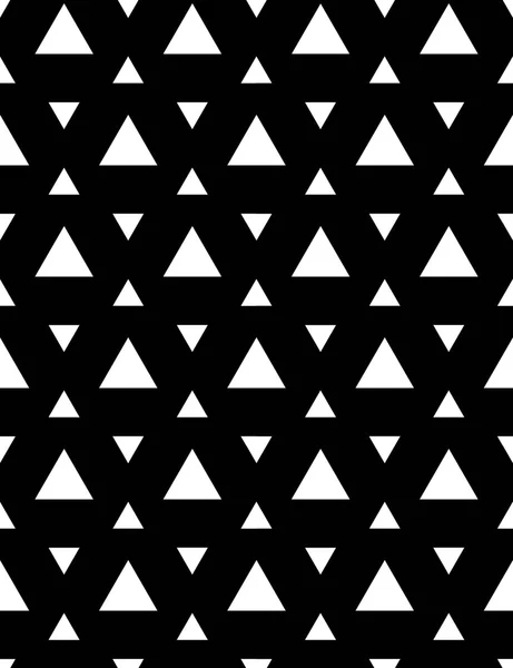 Vektör modern sorunsuz geometri desen üçgen, siyah ve beyaz soyut geometrik arka plan, modaya uygun yazıcı, tek renkli retro doku, hippi moda tasarımı