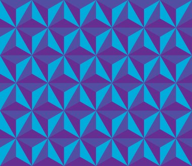 Vector modern seamless colorful geometry triangol hexagon pattern, color blue abstract geometric background, trendy multicolored print, retro texture, hipster fashion design