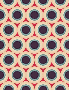 Vector modern seamless colorful geometry circles pattern, color red blue abstract geometric background, trendy multicolored print, retro texture, hipster fashion design