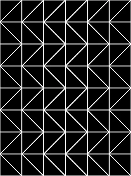 Vektor modern zökkenőmentes geometria minta háromszögek, fekete-fehér absztrakt geometriai háttérrel, divatos, nyomtatás, fekete-fehér, retro textúra, hippi divat design — Stock Vector