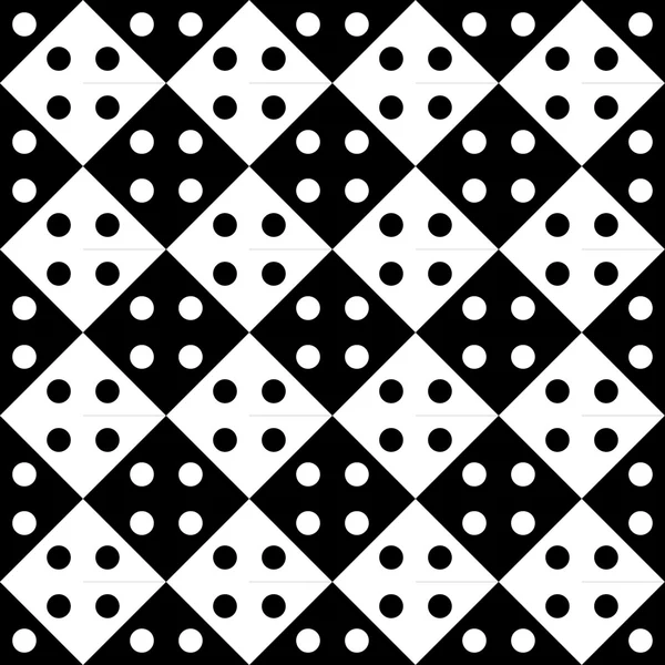 Vector moderno patrón de geometría sin costura puntos, fondo geométrico abstracto en blanco y negro, impresión de moda, monocromo textura retro, diseño de moda hipster — Archivo Imágenes Vectoriales