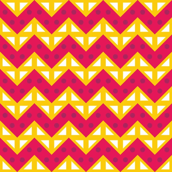 Vektor moderne nahtlose bunte Geometrie Chevron Linien Muster, Farbe lila gelb, abstrakte geometrische Hintergrund, trendige mehrfarbige Print, Retro-Textur, Hipster-Mode-Design — Stockvektor