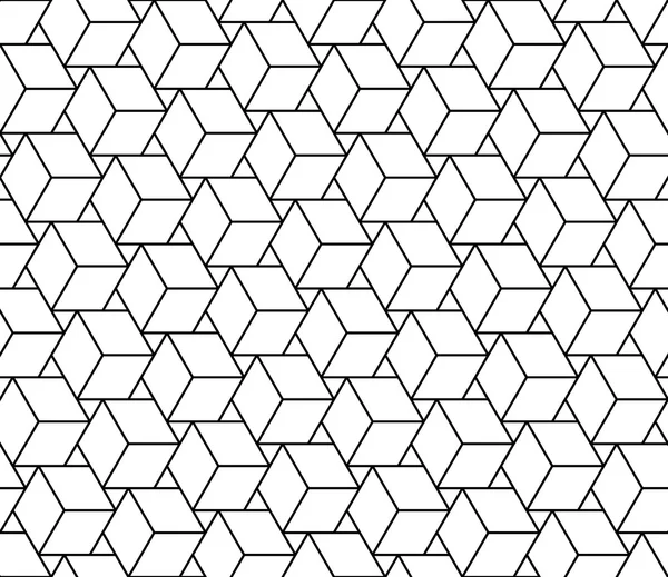 Vektör modern sorunsuz geometri desen küpleri, siyah ve beyaz soyut geometrik arka plan, modaya uygun yazıcı, tek renkli retro doku, hippi moda tasarımı
