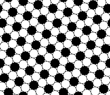 Vektör modern sorunsuz geometri desen daireler, siyah ve beyaz soyut geometrik arka plan, modaya uygun yazıcı, tek renkli retro doku, hippi moda tasarımı