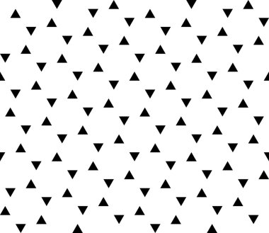 Vector modern seamless geometry pattern triangle, black and white abstract geometric background, trendy print, monochrome retro texture, hipster fashion design