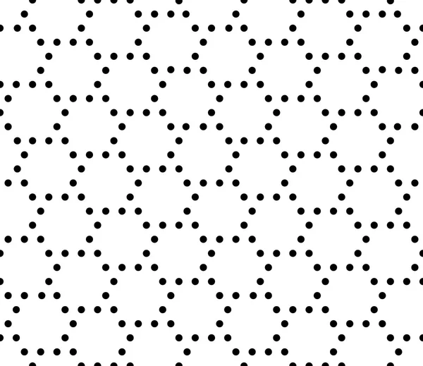 Vector moderno patrón de geometría sin costura puntos, fondo geométrico abstracto en blanco y negro, impresión de moda, monocromo textura retro, diseño de moda hipster — Archivo Imágenes Vectoriales