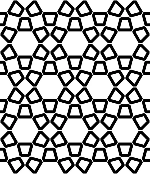 Vektor moderne nahtlose heilige Geometrie-Muster Sechseck, schwarz-weiß abstrakten geometrischen Hintergrund, trendigen Druck, monochrome Retro-Textur, Hipster-Mode-Design — Stockvektor