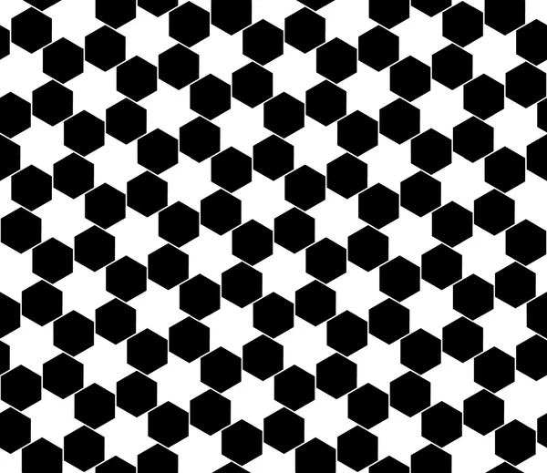 Vektor moderne nahtlose Geometrie-Muster Sechseck, schwarz-weiß abstrakten geometrischen Hintergrund, trendigen Druck, monochrome Retro-Textur, Hipster-Mode-Design — Stockvektor
