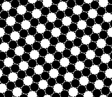 Vektör modern sorunsuz geometri desen daireler, siyah ve beyaz soyut geometrik arka plan, modaya uygun yazıcı, tek renkli retro doku, hippi moda tasarımı