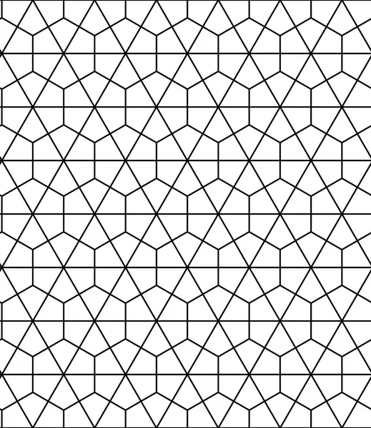 Vektör modern sorunsuz kutsal geometri desen altıgen, siyah ve beyaz soyut geometrik arka plan, modaya uygun yazıcı, tek renkli retro doku, hippi moda tasarımı