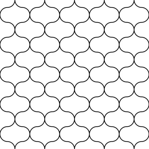 Vektor modern zökkenőmentes geometriai mintás, fekete-fehér absztrakt geometriai háttér, párna nyomtatás, fekete-fehér retro állományú, csípő divattervezés — Stock Vector