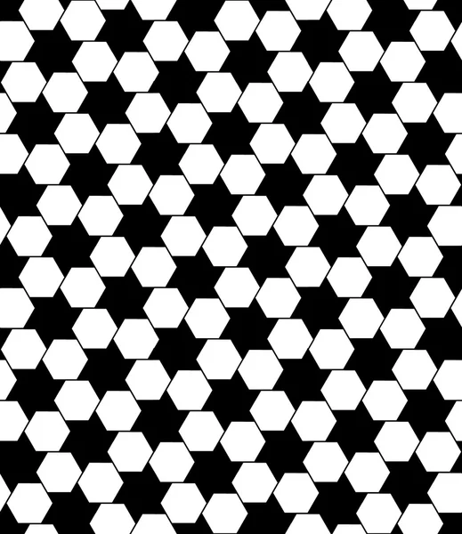 Vector modern seamless geometry pattern hexagon, black and white abstract geometric background, trendy print, monochrome retro texture, hipster fashion design — Wektor stockowy