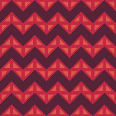 Vector modern seamless colorful geometry chevron lines pattern, color red abstract geometric background, trendy multicolored print, retro texture, hipster fashion design