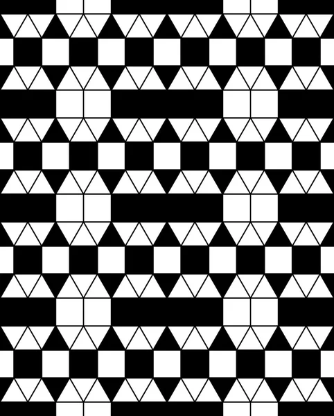 Wektor nowoczesne bezszwowe geometria wzór kwadratów, czarno-białe streszczenie tło geometryczne, Poduszka wydruku, monochromatyczne retro tekstura, projektowanie mody hipster — Wektor stockowy