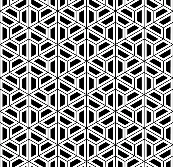 Vector modern seamless sacred geometry pattern hexagon, black and