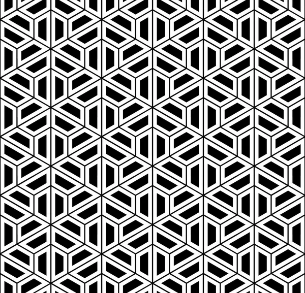 Vektör modern sorunsuz kutsal geometri desen altıgen, siyah ve beyaz soyut geometrik arka plan, yastık yazıcı, tek renkli retro doku, hippi moda tasarımı