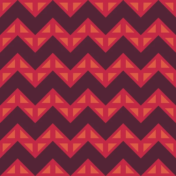 Vecteur moderne sans couture géométrie colorée chevron lignes motif, couleur rouge abstrait fond géométrique, impression multicolore à la mode, texture rétro, design de mode hipster — Image vectorielle