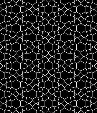 Vektör modern sorunsuz kutsal geometri model, siyah ve beyaz soyut geometrik arka plan, modaya uygun yazıcı, tek renkli retro doku, hippi moda tasarımı