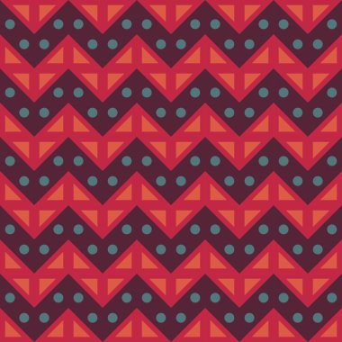 Modern kesintisiz renkli geometri chevron satırları desen vektör, renk soyut geometrik arka plan, trendy çok renkli baskı, retro doku, hippi moda tasarımı