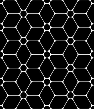 Vektör modern sorunsuz kutsal geometri desen çiçek yaşam, siyah ve beyaz soyut geometrik arka plan, yastık baskı, tek renkli retro doku, hippi moda tasarımı