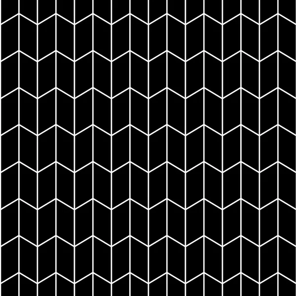Vektorové moderní bezešvé geometrie vzor trippy, černé a bílé abstraktní geometrická pozadí, polštář tisk, monochromatický retro textury, bederní móda — Stockový vektor