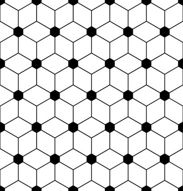 Vektör modern sorunsuz kutsal geometri desen çiçek yaşam, siyah ve beyaz soyut geometrik arka plan, yastık baskı, tek renkli retro doku, hippi moda tasarımı