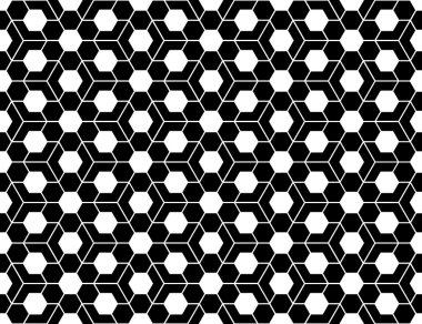 Vektör modern sorunsuz kutsal geometri model, siyah ve beyaz soyut geometrik arka plan, yastık yazıcı, tek renkli retro doku, hippi moda tasarımı