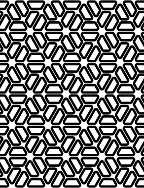 Vektör modern sorunsuz kutsal geometri model, siyah ve beyaz soyut geometrik arka plan, yastık yazıcı, tek renkli retro doku, hippi moda tasarımı