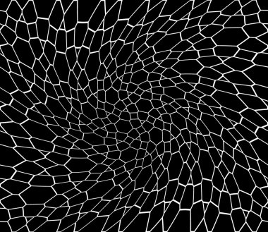 Vektör modern sorunsuz geometri desen trippy, siyah ve beyaz soyut geometrik arka plan, yastık yazıcı, tek renkli retro doku, hippi moda tasarımı