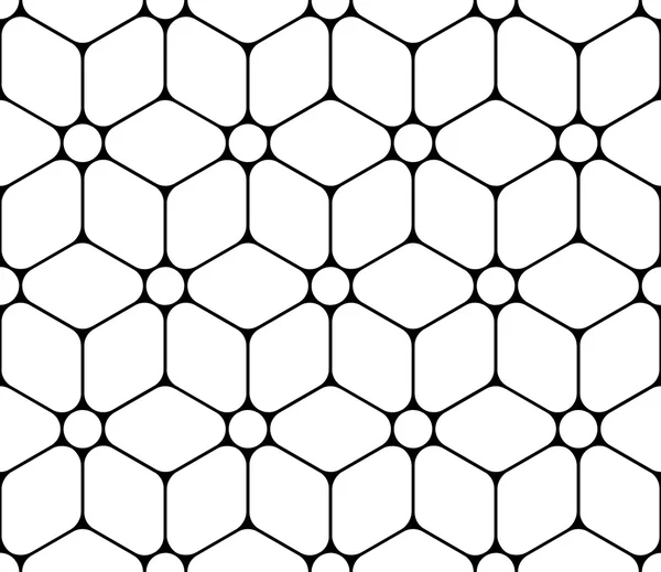 Vektor moderne nahtlose heilige Geometrie Muster Blume des Lebens, schwarz-weiß abstrakten geometrischen Hintergrund, Kissendruck, monochrome Retro-Textur, Hipster-Mode-Design — Stockvektor