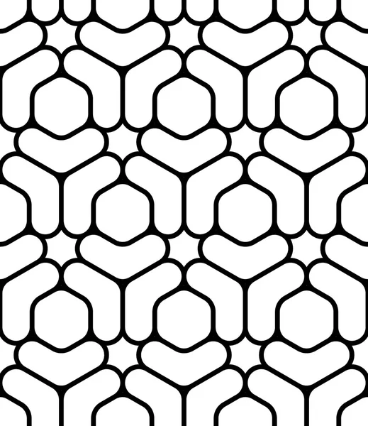 Векторный современный бесшовный сакральный геометрический узор, черно-белый абстрактный геометрический фон, печать подушек, монохромная ретро-текстура, дизайн хипстерской моды — стоковый вектор