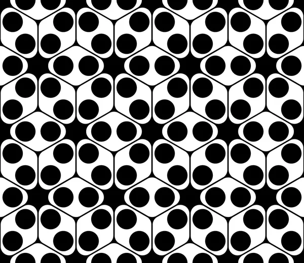 Vektorové moderní bezešvé posvátné geometrie vzorku, černé a bílé pozadí abstraktní geometrická, polštář tisk, monochromatický retro textury, bederní módní design — Stockový vektor
